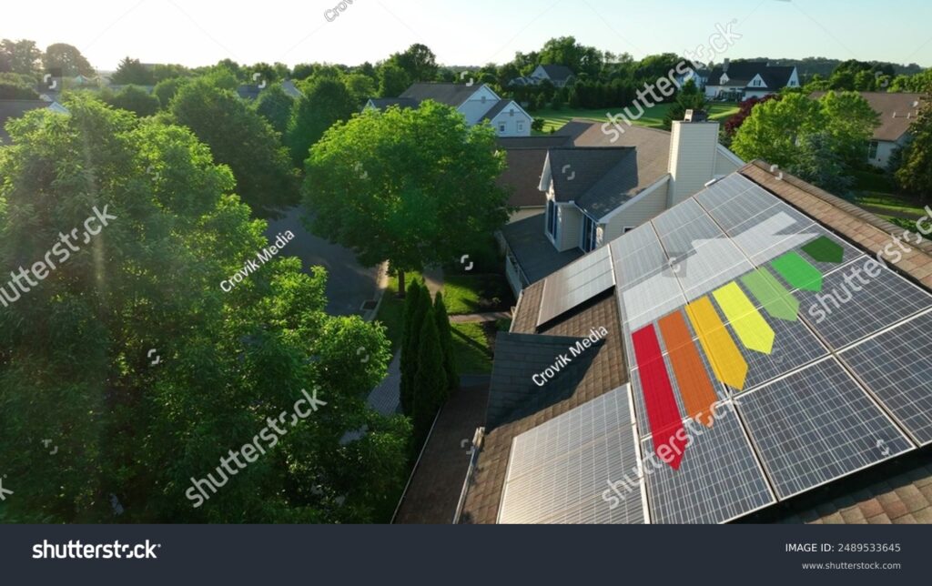 Solar roof with graph