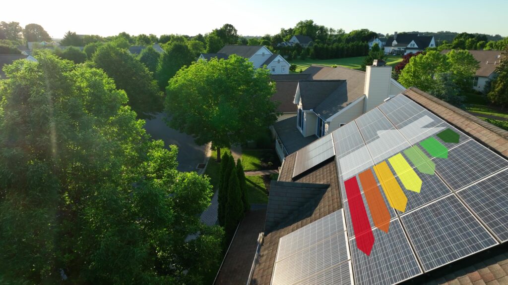Solar roof with graph